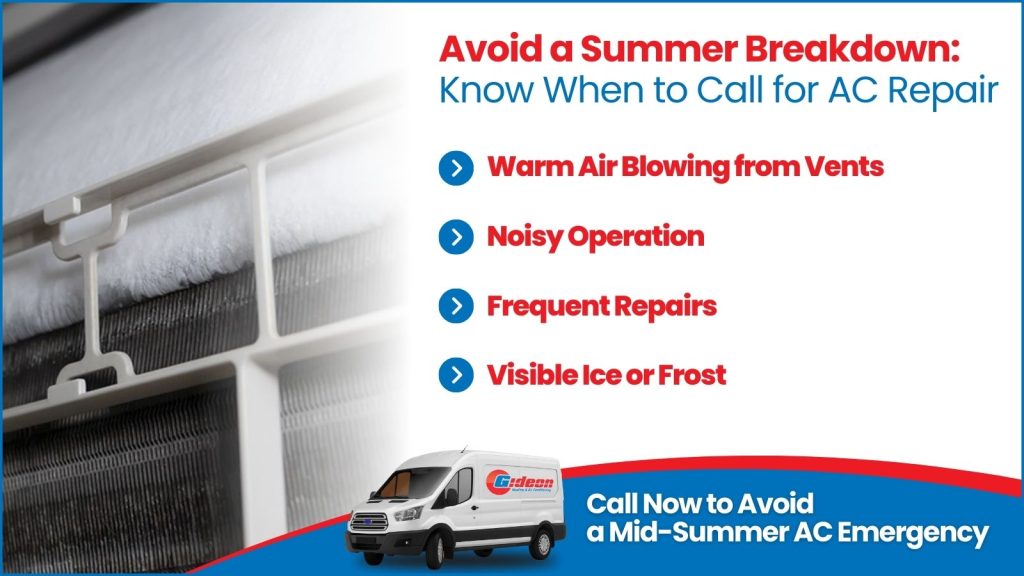 This is an image of a frozen AC unit. The headline reads avoid a summer breakdown: no one to go for AC repair.